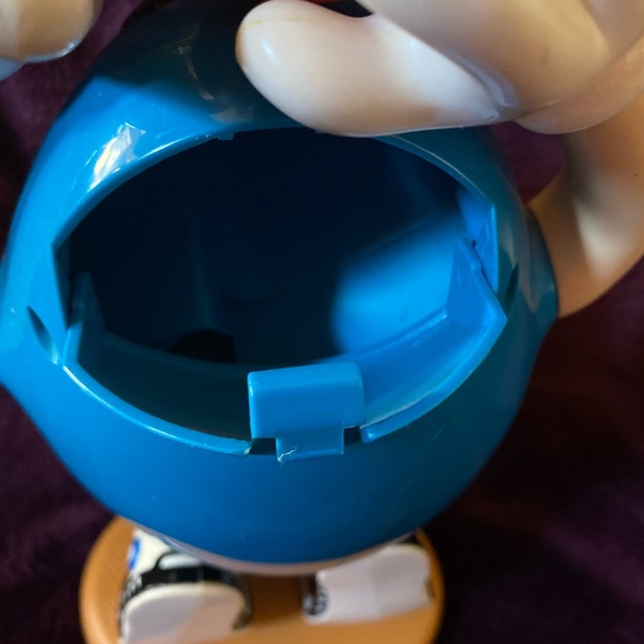 Vintage Blue M&M Basketball Player Candy Dispenser - Picture 3 of 4